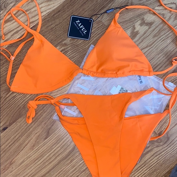 Zaful orange bikini BRAND NEW - Picture 1 of 2